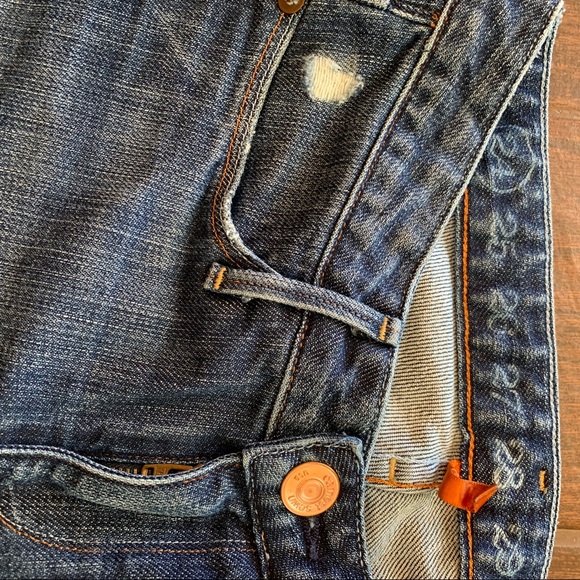 Earnest Sewn Lightly Distressed Slim Bootcut 34” - Picture 7 of 8